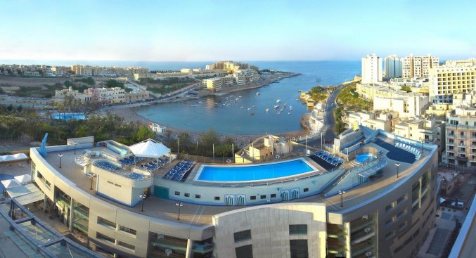 Uitzicht van Be.Hotel in Malta